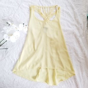 High Low Braided Tank Top